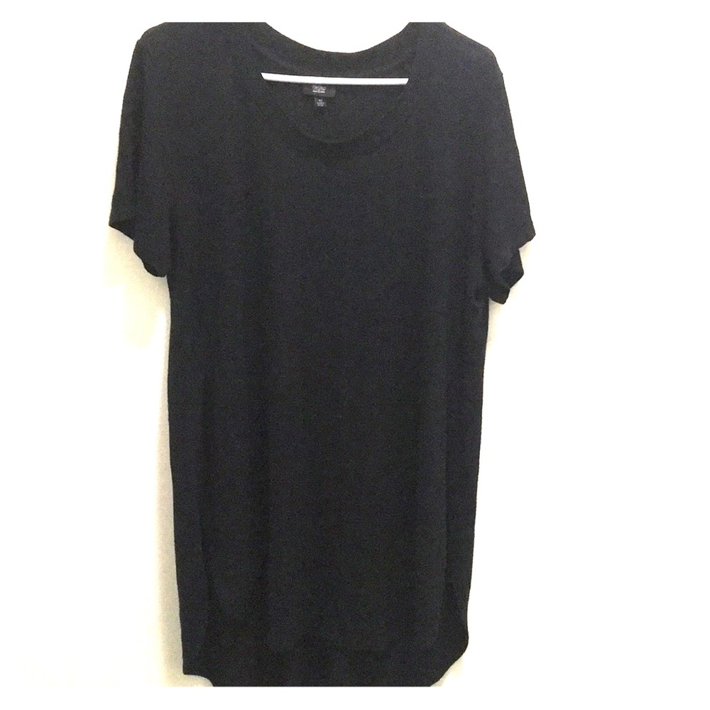 Black cotton T-shirt dress!